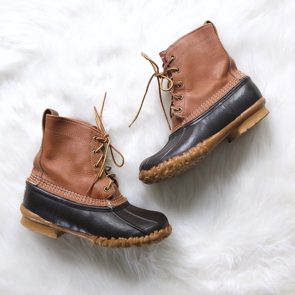 L.L. Bean Shoes - L.L. Bean Original 6" Tan/Brown Duck Boot